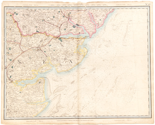 antique map of England, Wales and Scotland Railways and Stations Cruchley 1862